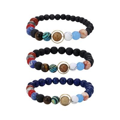 Couple Bracelet Starry Sky Galaxy Bracelet Volcanic Stone Lapis Lazuli Eight Galaxies Bracelet Jewelry