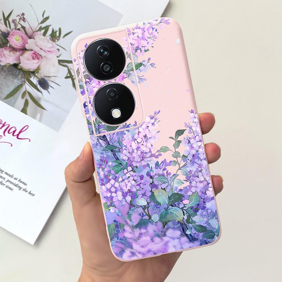 Cool Fashion Moon Printed Case For Honor X7b Candy Color Soft Silicon TPU Shockproof Phone Cases For HonorX7b X 7B 4G CLK-LX2