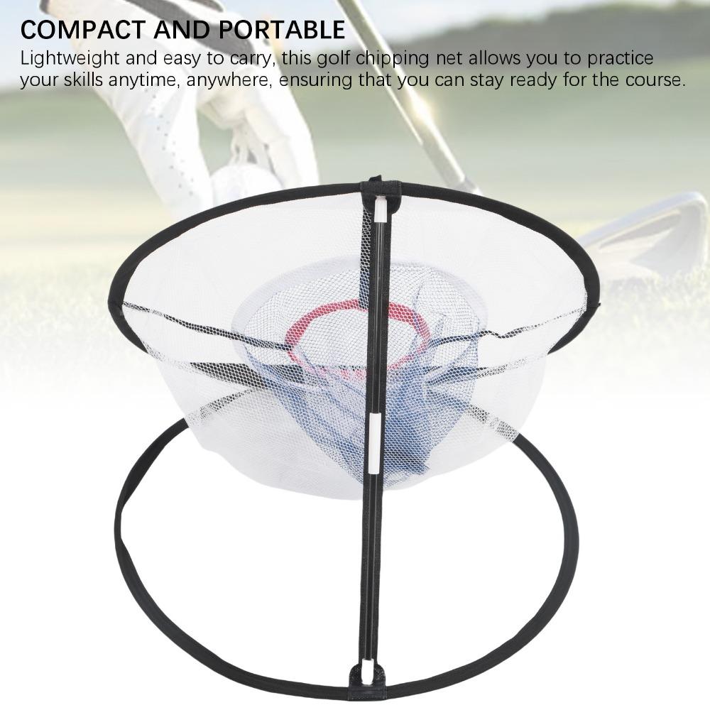 2pcs Foldable Golf Chipping Net Nylon Golf Net Compact Golf Practice Net  Swing Accuracy