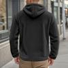 Herren Wende Kapuzen Reißverschluss Jacke Lockerer Schnitt Street für Herbst Winter