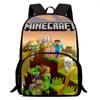 Minecraft Printed Backpack Children'S Elementary School Bag