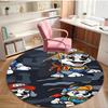 Jungle Pups Print Round Rug, Washable Floor Carpet, For Entryway Dorm Laundry Room Office Study, Home Decor Birthday Christmas Gift