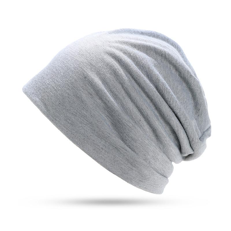 Cotton Slouchy Beanie Hip-Hop Soft Lightweight Running Beanie Adult Dwarf Hat Chemo Cap For Men Women Hip-Hop Sleep Cap Stretchy
