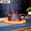 200ml Lyxiga Yixing Lila Lera Tekannor Handgjorda Stenskopkanna Råmalm Lila Lera Tepanna Vattenkokare Zisha Teset Tillbehör Gåva
