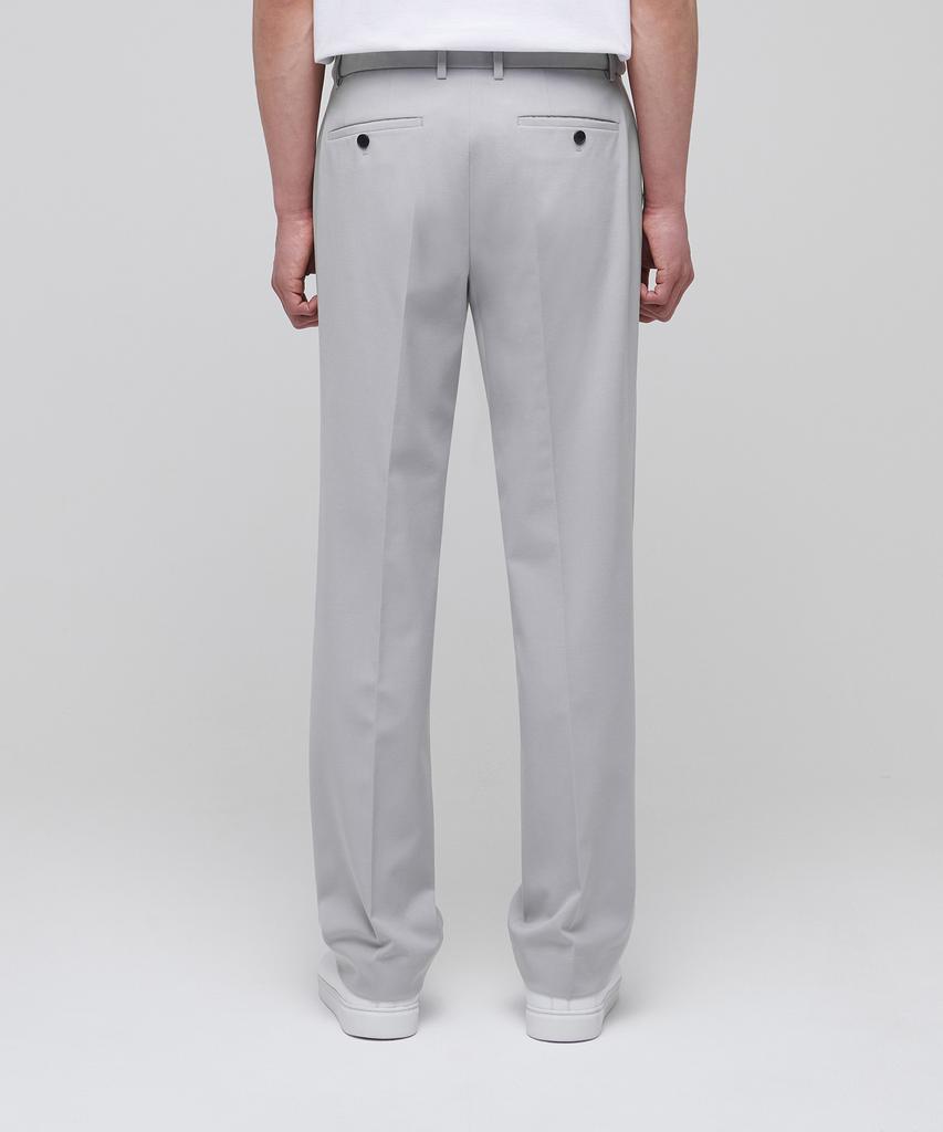 MUSINSA STANDARD Lightweight Semi-Wide Hidden Banding Slacks [Light Gray]