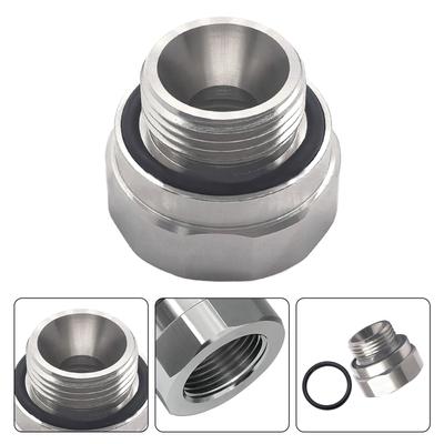 Gewindegröße Ölablassventil-Adapter Silber A-211 27mm-2.0