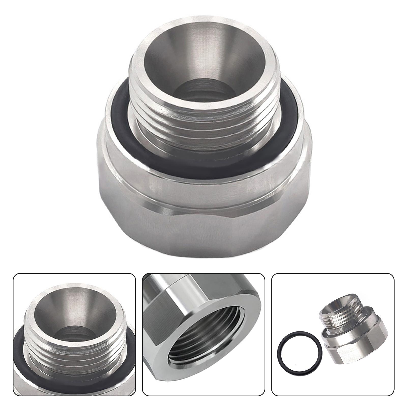 

Thread Size Oil Drain Valve Adapter Silver A-211 27mm-2.0