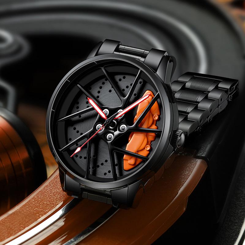 SVJ 3D Hollow Quartz Men's Watch - High-End Genuine Tesla Design