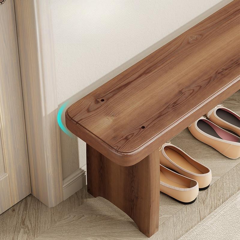 Wooden Shoe Changing Stool Living Room Bench Luxury Decorative Entrance Low Benches Multifunctional Modern Rectangular Stools