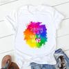 Hot Selling Women's Top Hot Selling Love Personality Pattern Printed Short-sleeved T-shirt Women Summer polyester fabric