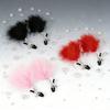 Adult Fun Feather Milk Clip Loosen Adjustable Female Nipple Massage SM Bondage Flirting Double Peak Clip Waterproof Sex Toys