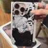 Jujutsu Kaisen Satoru Gojo Comics Luxury Ripple Shockproof Phone Case For IPhone 17 Air 16 15 14 13 12 11 Pro Max Plus Pro