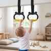 With Straps Gymnastic Rings Non-Slip Fitness Exercise Ring Pull Up Bar  Gymnastics Equipment