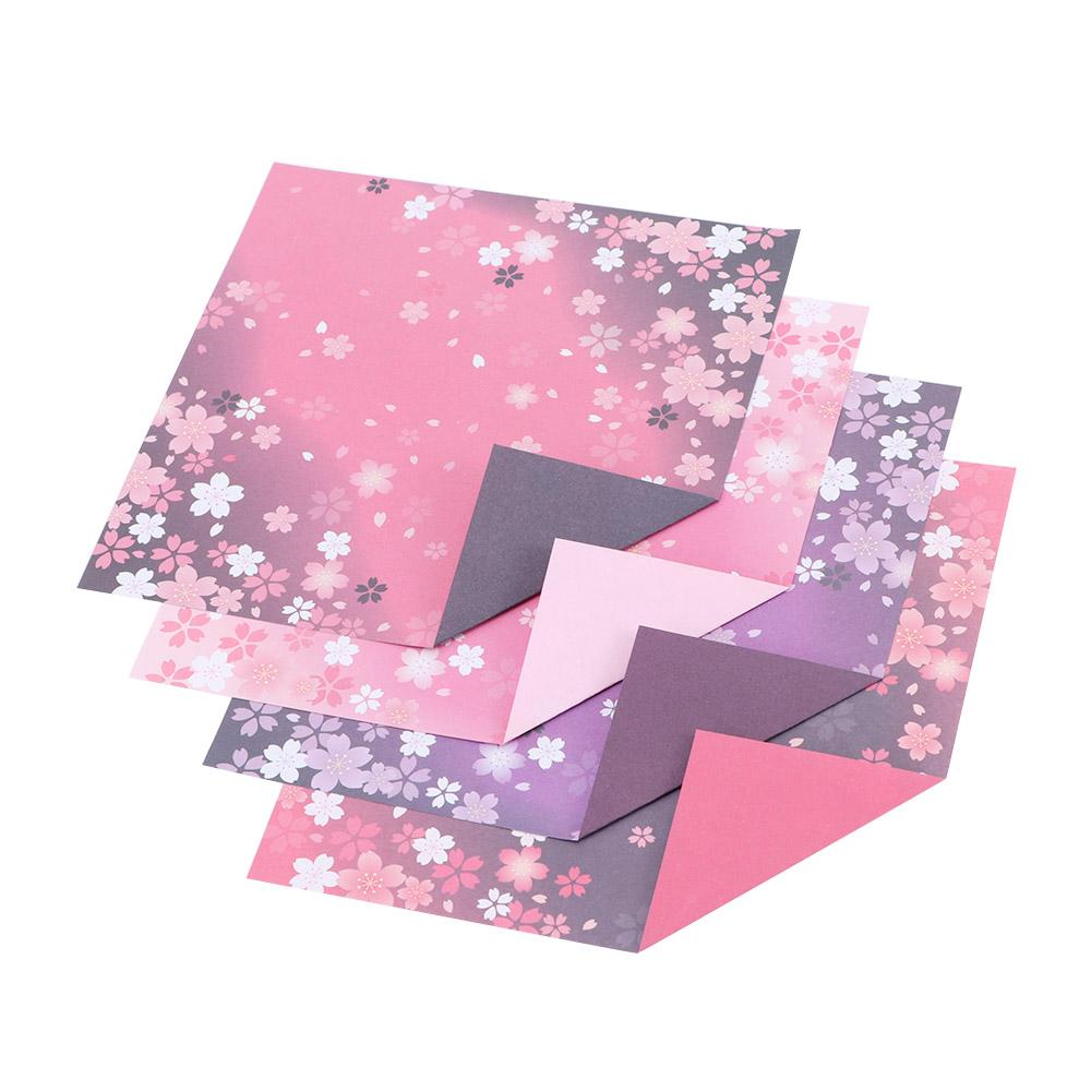 Colorful DIY Cherry Blossom Decor Kids Handmade Scrapbooking Origami Paper Craft Paper Sakura