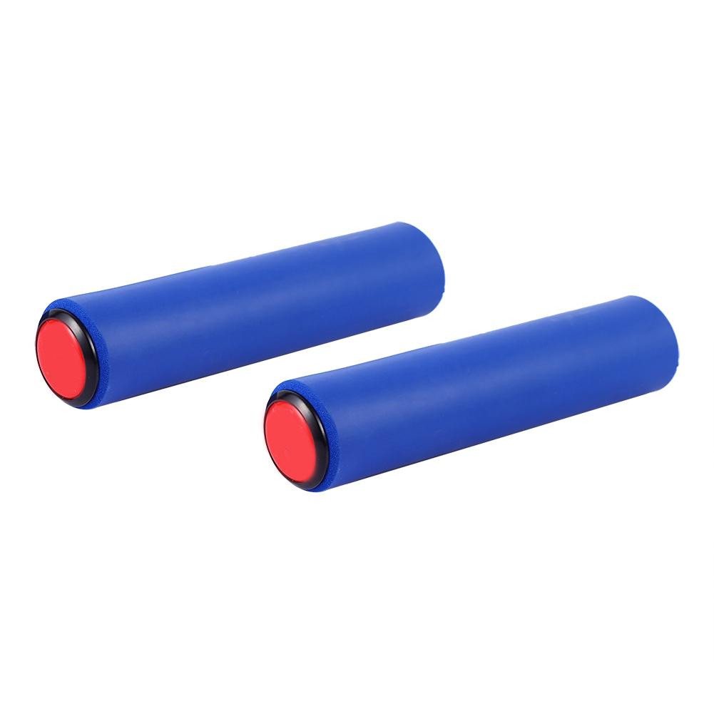 2pcs Blue Comfortable Bike Handle Cov  Grip Fits For 18mm Diamet  Hanldebar(blue)