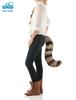 MORYTRADE Fox Cosplay Ears and Tail 2-Piece Set, Halloween Costume, Fox Kemonomimi, Pink