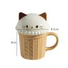 Cute Animal Coffee Cup Kawaii Cat Bunny Bear Ceramic Mug For Tea Milk Water Juice Mocha Lovers Breakfast Cup Birthday Gift 350ml