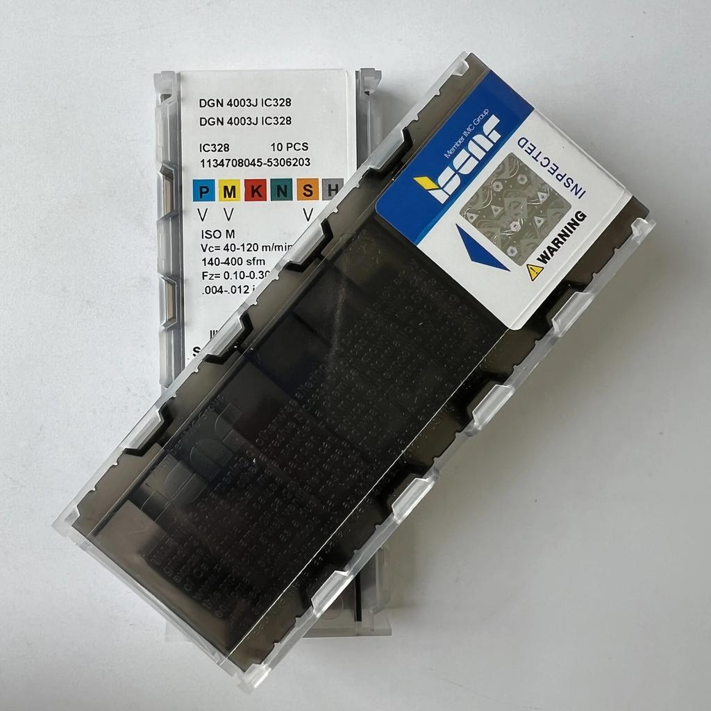ISCAR / DGN4003J IC328 / Industrial Indexable Carbide Inserts 10 Pcs