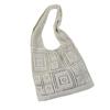 Retro Women’s Knitted Mesh Shoulder Bag - Spring/Summer Handbag