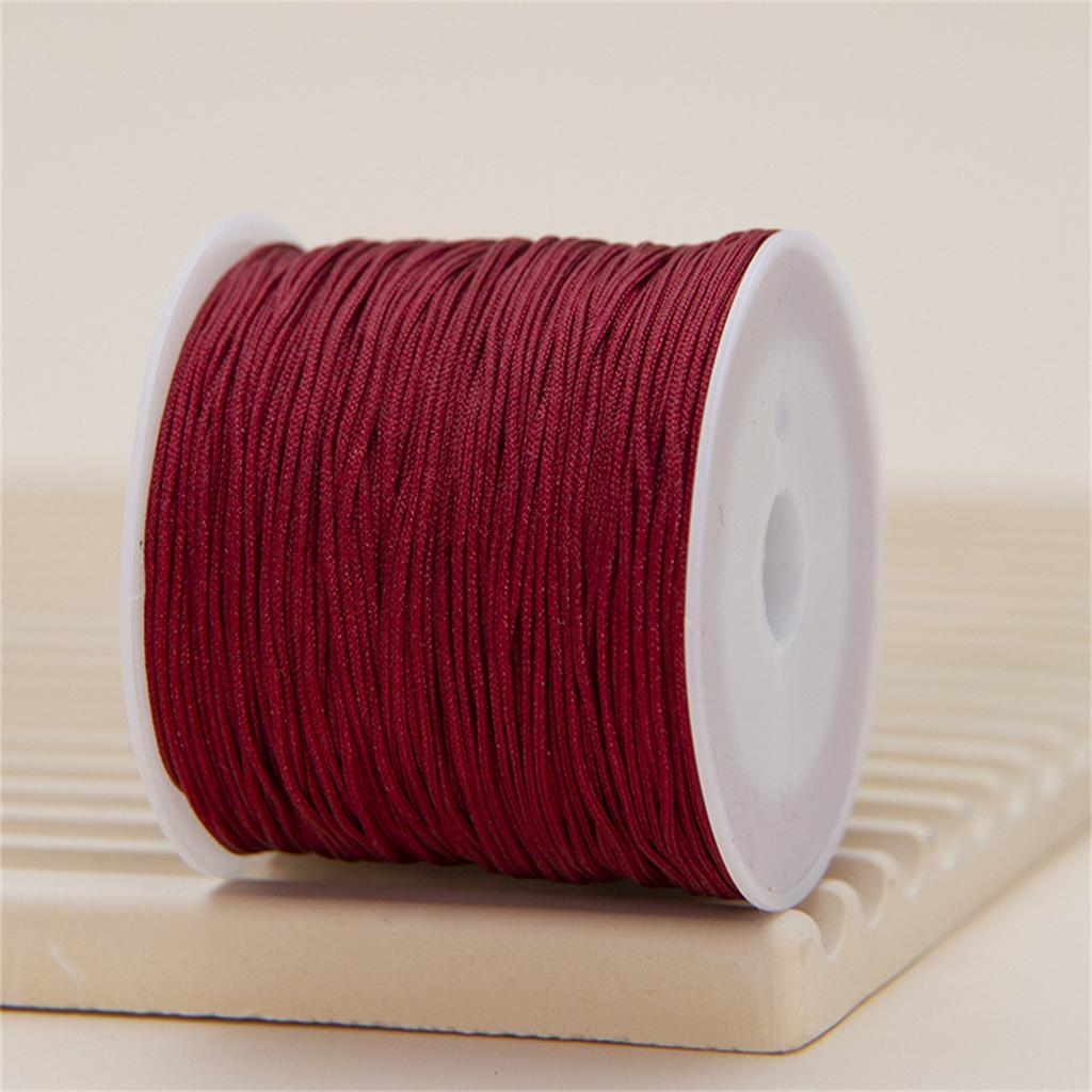 Z60n NEW 0.8mm Nylon Cord Thread Chinese Knot Macrame Cord Bracelet Braided String DIY Tassels Beading Shamballa Thread Gifts
