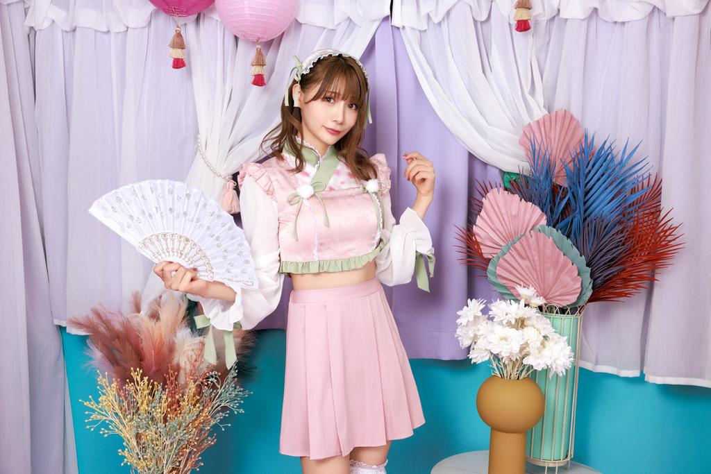 Clearstone Love Dress Halloween Cosplay Peach Blossom Costume for Women Pink