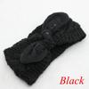 Vintage Flower Women Girl Bow Knot Headband Turban Crochet Knit Hairband Rabbit Ears Headwrap