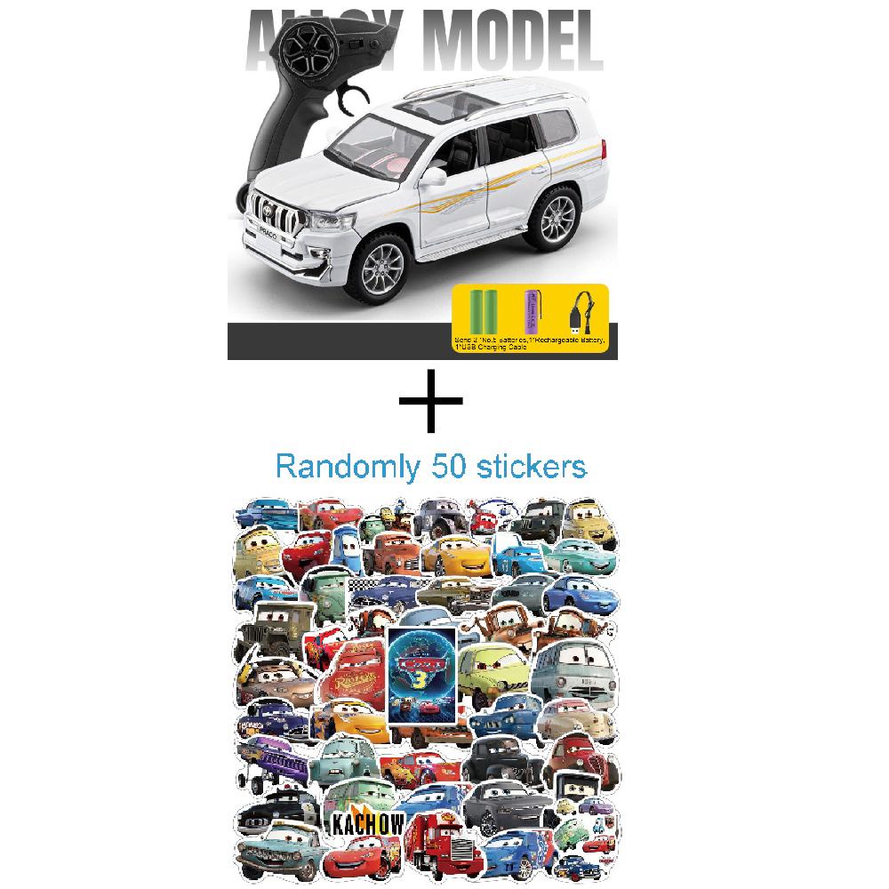 1:24 Prado Remote Control Car Model Toy Music Light Multiple Openings Exquisite Interior Design Vehicles Models Gifts for Boys