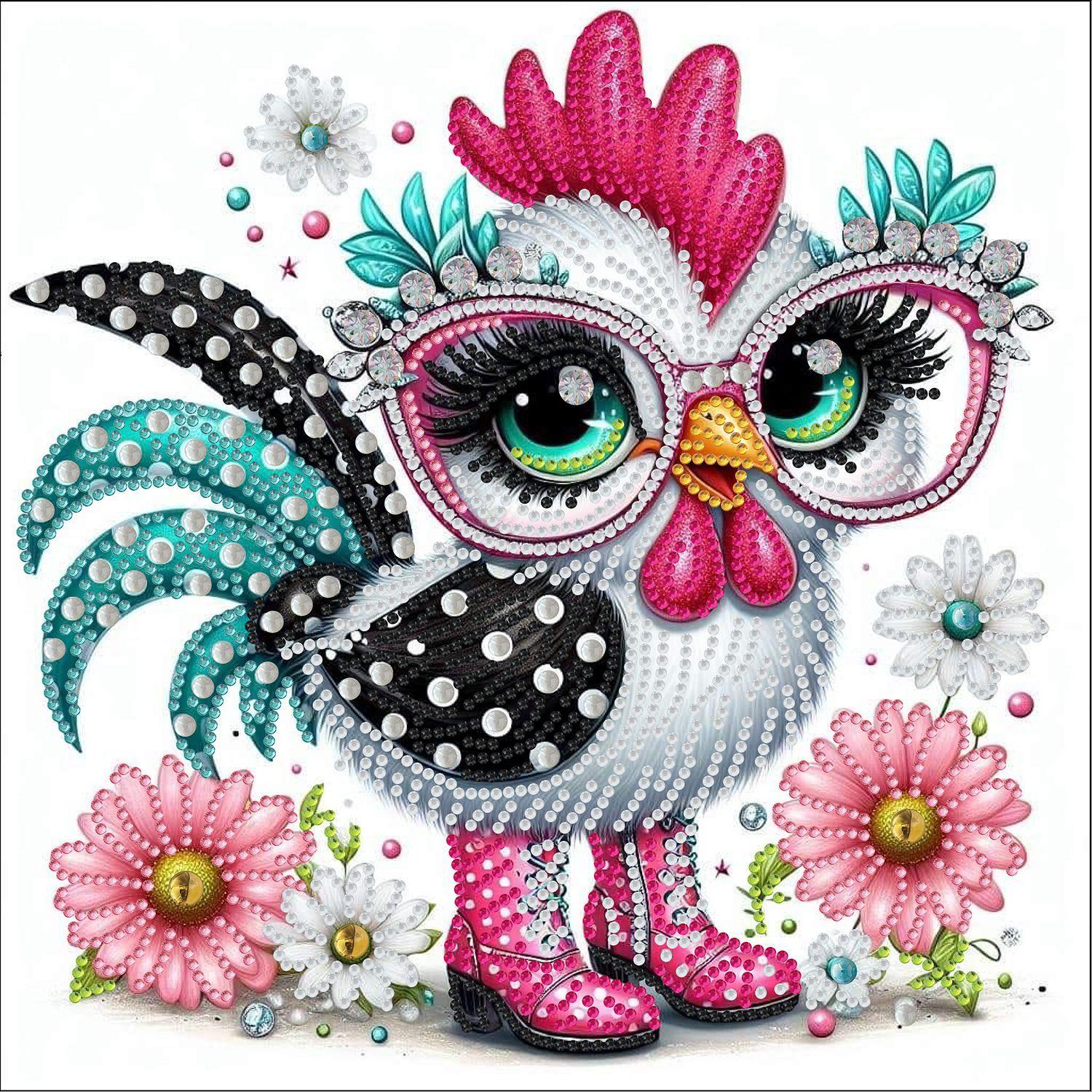 

5D специальная форма яркая алмазная картина бабочка мультфильм животное точка алмазная декоративная картина LQ112