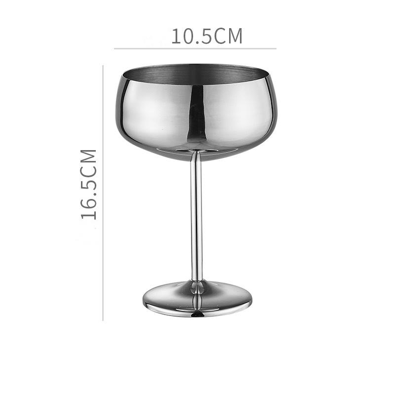 Cocktailglas i rostfritt stål Mattpolerad Vodkakopp Juice Sprit Champagnekalk Bägare Fest Margarita Dryckesartiklar Kopp