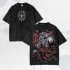 Vintage Dark Sci-fi Game Graphic Washed Shirt