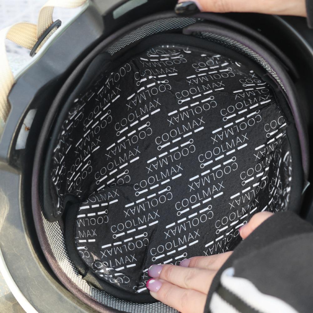 Almohadilla de relleno para casco de motocicleta transpirable, almohadilla de relleno para casco, almohadilla de aislamiento que absorbe el sudor y se seca rápidamente, accesorios