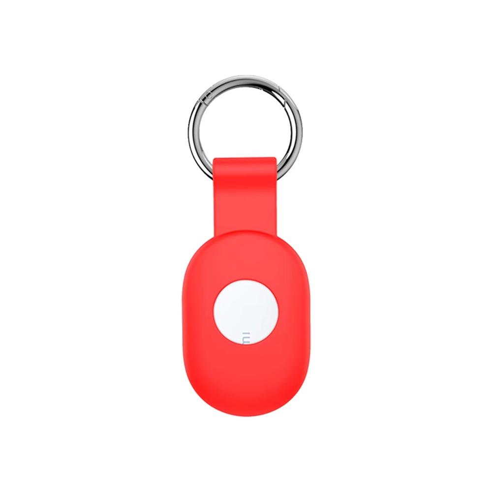 Silicone Protective Case Full Coverage Anti-Scratch Tracker Cover with Keyring Anti-lost Locator Holder Shell for Xiaomi Tag