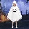 Cross-Border Children's White Ghost Glowing Face Cape Halloween Cosplay Theme Party Costume