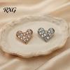 Love Brooch Brooch, with Shiny Rhinestone Decor, Strong Buckle Secure Fit Sturdy Elegant Pin Alloy Classic Heart Shape Versatile Clasp Pin, for Coats
