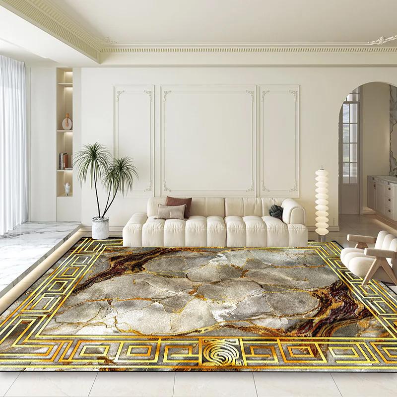 Moderní luxusní velký koberec pro dekoraci obývacího pokoje Domácí abstraktní koberce Protiskluzové koberce do ložnice Koberce do salonku Snadno čistitelná podložka pod stůl