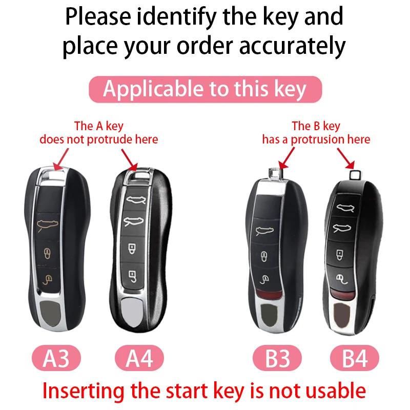 Suitable For Porsche Keycase, Panamera Cayenne Macan 718 911 Taycan Keycover Key Shell Keychain Shell Buckle