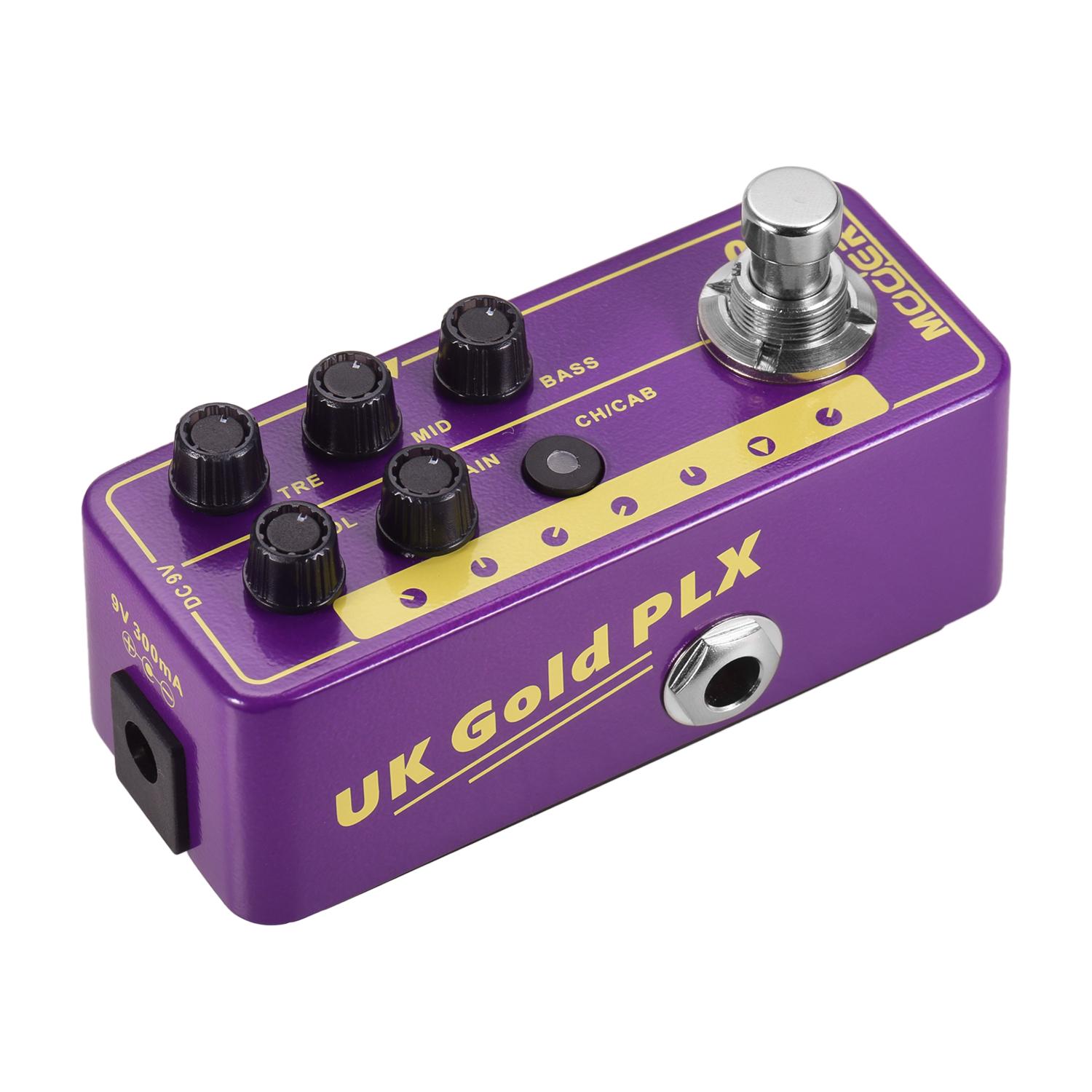 

Mooer MICRO PREAMP Series 019 UK Gold PLX Digital Preamp Предусилитель фиолетовый