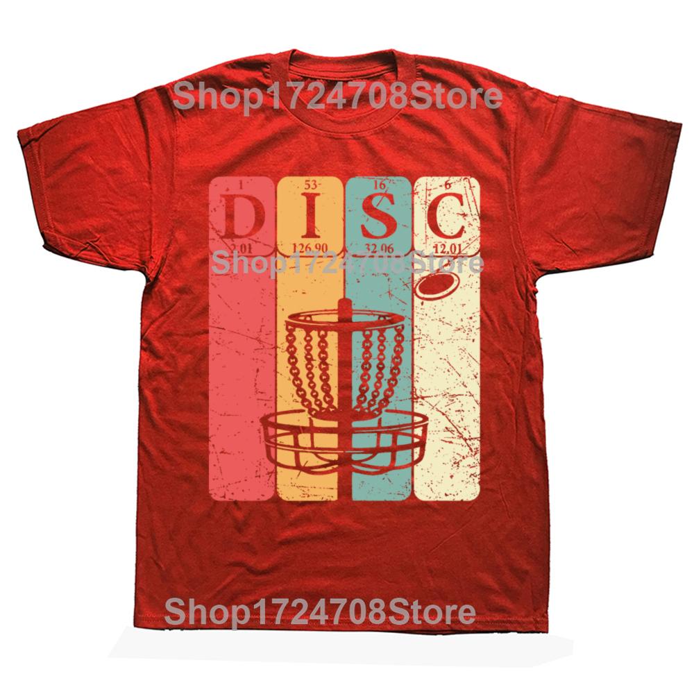 

Disc Golf Periodic Table Player Vintage T Shirts Summer Graphic Cotton Streetwear Short Sleeve Birthday Gifts Tshirt Men S
