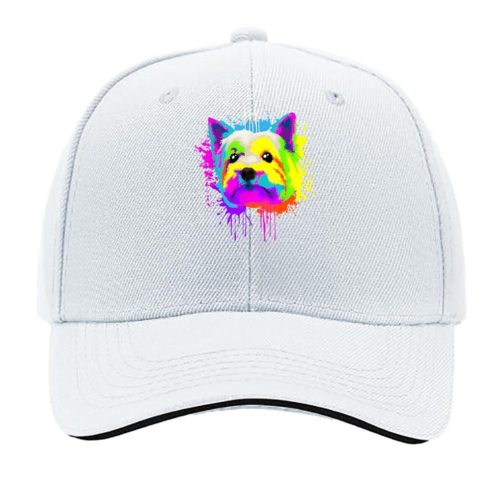Colorful Dog Pet Pop - Art Style Sandwich Baseball Cap