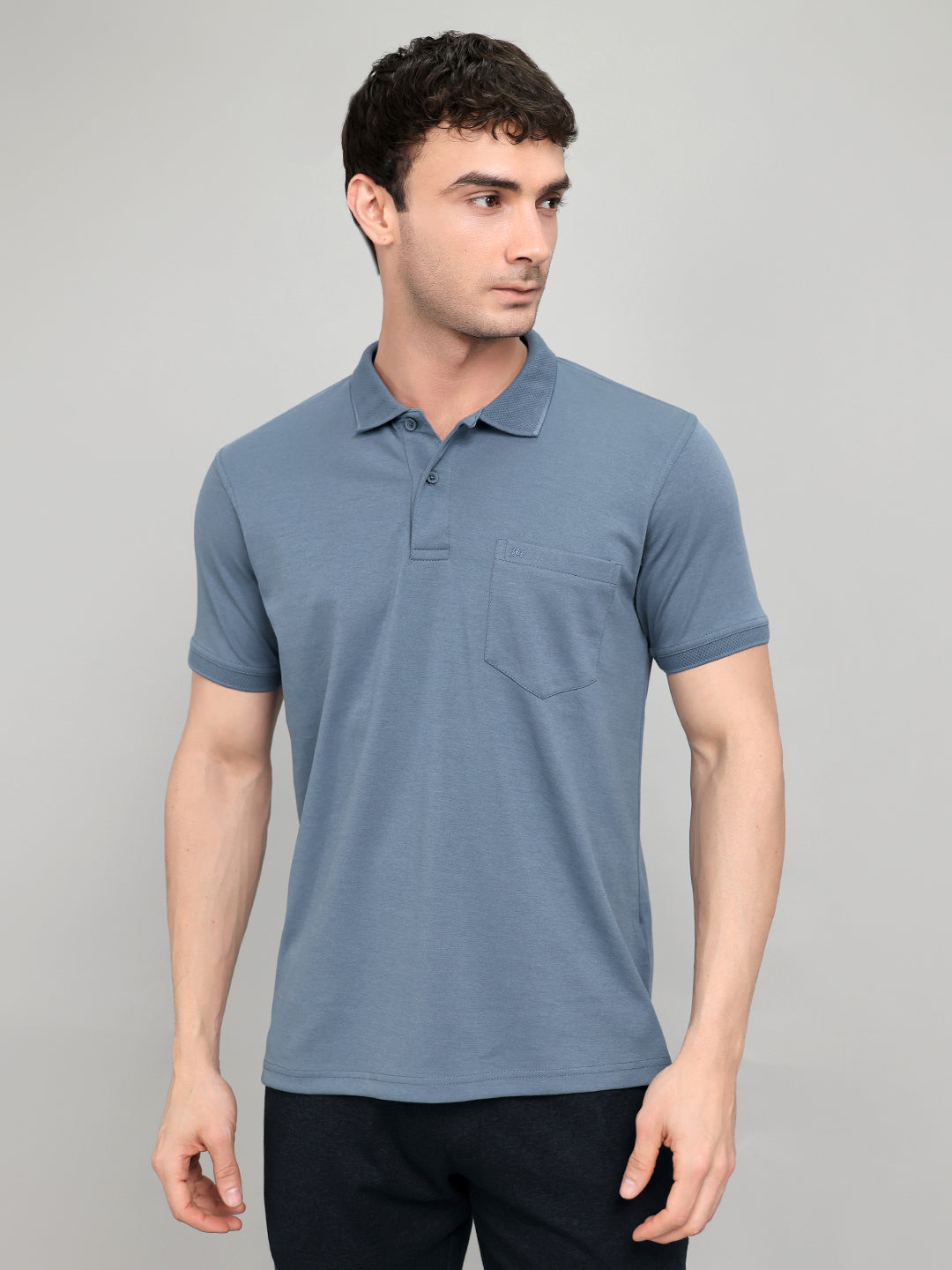Monte Carlo Men Regular Fit Steel Tshirt XXL