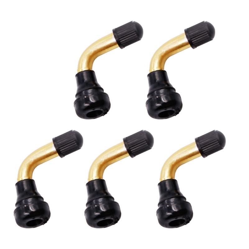 Copper Motorcycle Valves Stem With Bent Design For Vacuum Tires Anti Corrosion Leak Proof Seal Easy Installation TPMS Compatible