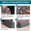 2Pcs Anti-Slip Jacquard Sofa Arm Covers Dust-Proof Armchair Slipcovers  Household