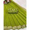 Beautiful Lahriya Printed Georgette Saree Indian Sari with Unstitched Blouse