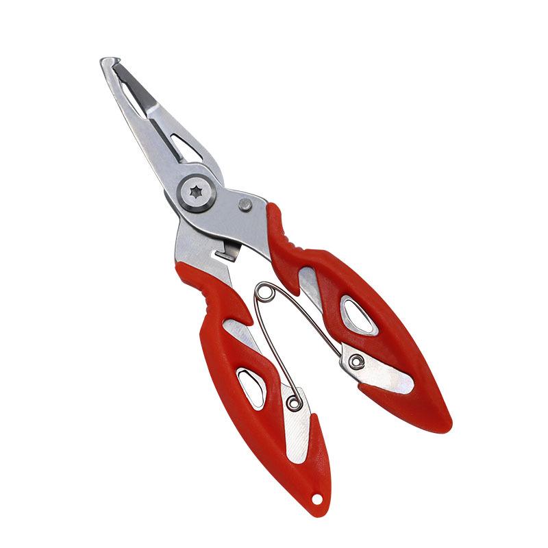 Stainless Steel Multifunctional Bent Nose Fishing Pliers with Scissors and Dyneema Line Cutter