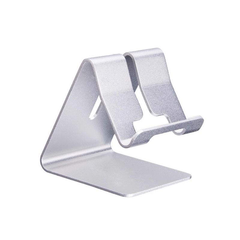 Aluminum Alloy Desktop Mobile Phone Holder Bracket Can Print Corporate Logo Metal Lazy Mobile Phone Tablet Universal Mobile Phone Holder