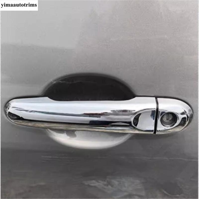 Car Door Handle Cover Trim ABS Chrome Accessories For Nissan March Micra K12 Grand Livina L10 Note Versa Tiida C11 Latio Cube
