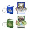 Fold Book Keychain Dinosaur World Pendant Keyring for Children Dinosaur Party
