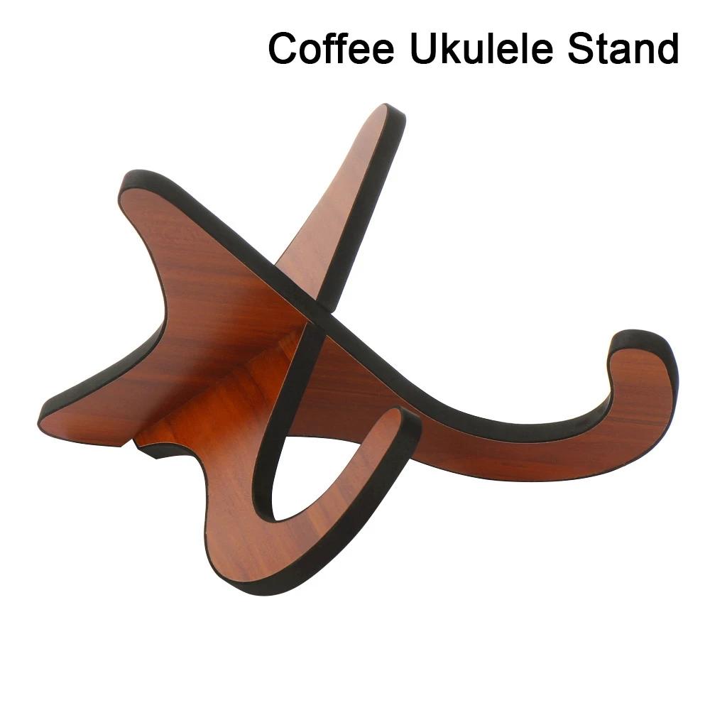 3 Styles Portable Wooden Foldable Holder Guitar Stand Rack Vertical Ukulele Display Musical Strings