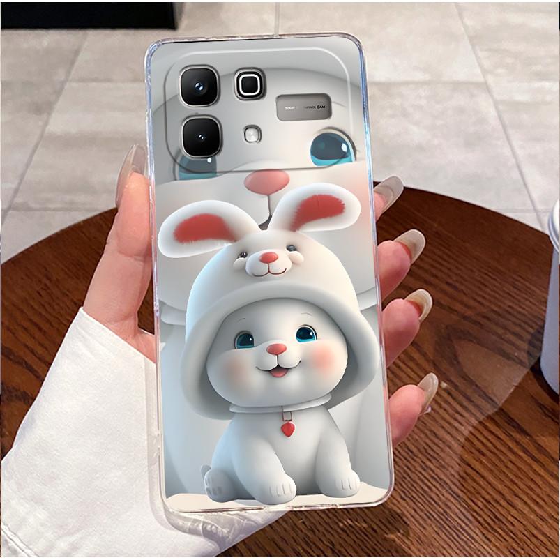 Case For Infinix Note 60 Pro Note60 5G Casing X6879 X6878 Luxury Cute Love Rabbit Funny Clear Slim Soft TPU Silicone Phone Case
