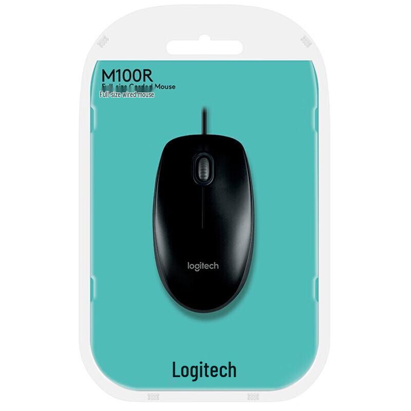 Logitech M100R Wired Symmetrical Mouse